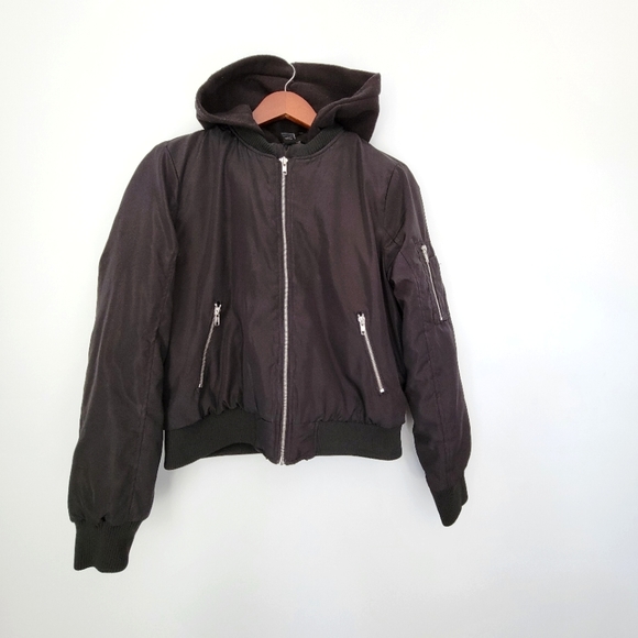 Streetwear Society Jackets & Blazers - Streetwear Society Hooded Bomber Jacket - Size US L